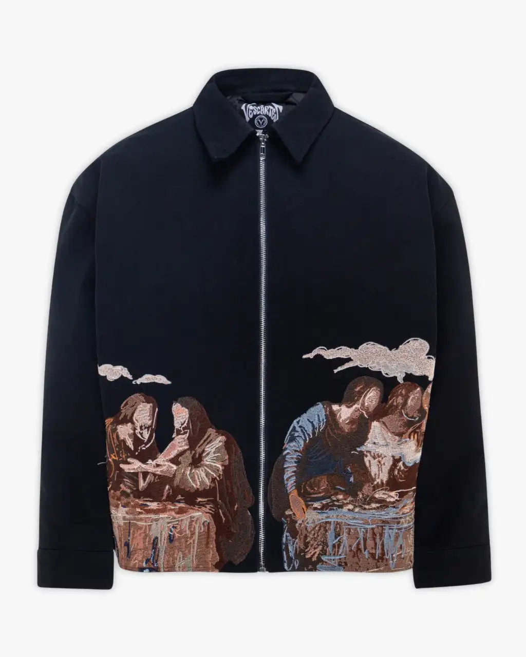 American Vintage Jackets,unisex, Last supper Embroidery Over